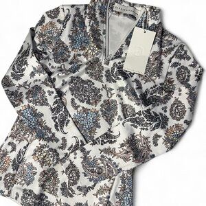 Floral Equestrian Long Sleeve Top